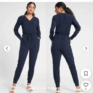 Athleta Navy Jumpsuit size M